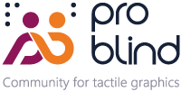 Logo ProBlind- Community for tactile graphics